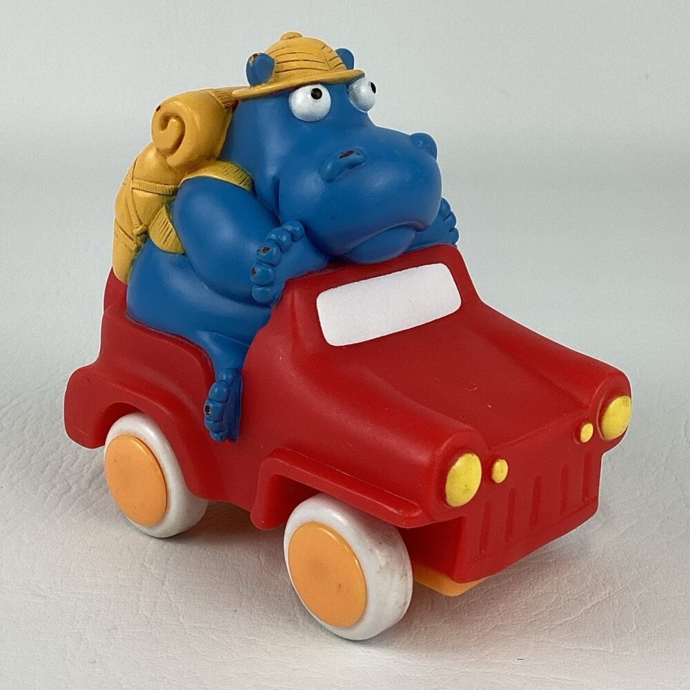 Kidoozie Pull Back N Go Vehicle Hippopotamus Road Trip Safari Backpack Hippo Toy